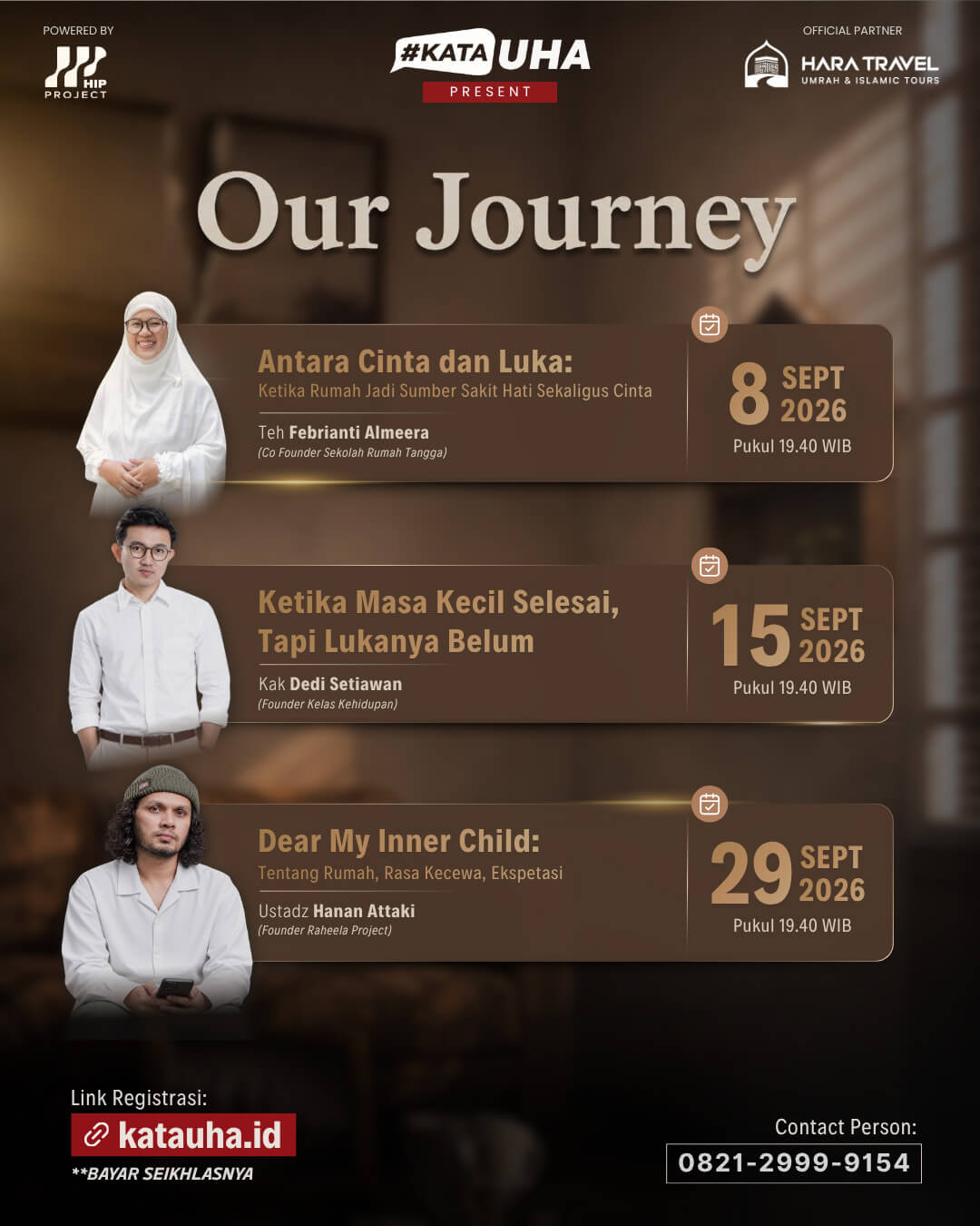Poster Bonus #KataUHA 41 — Antara Cinta dan Luka